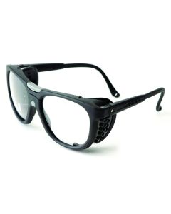 Sellstrom Safety Glasses - B5 Series - Clear Lens - Black Frame - Hard Coated - Clear Side Shield