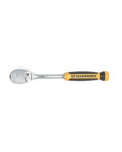 KDT81303T image(0) - GearWrench 1/2 Inch Drive 90-Tooth Dual Material Teardrop Ratchet 11 Inch
