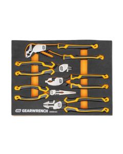 KDTGWMSPLR01 image(0) - GearWrench 5 Piece PITBULL Cushion Grip Pliers Set in Foam Storage Tray