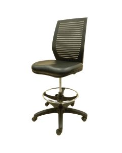 LDS1010818 image(0) - ShopSol Workbench Chair w/ vinyl seat and  plastic backrest