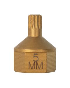 Mayhew No. 5 Triple Square Dual Drive Bit, 1/2" Drive
