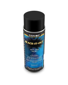 FIB2631 image(0) - Fibre glass Evercoat 102631 Black-It-Out Coating, 1 qt Aerosol Can, Matte Black, Liquid