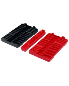 MLW48-22-9285T image(0) - Milwaukee Tool 98pc 3/8 inch Drive 6-Point & 12-Point Metric & SAE Ratchet and Socket Trays