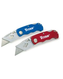 TITAN FOLDING POCKET UTILITY KNIFE (TWIN PK)