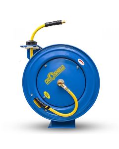 BLBOSRHD3850 image(0) - BluBird OilShield Rubber 3/8" x 50' Air Hose Reel Heavy Duty Single Arm Assembly
