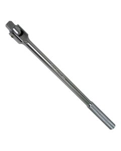 KTI24080 image(1) - K Tool International 3/4" Drive Breaker Bar, 20" Long, Polished Chrome Flex Head