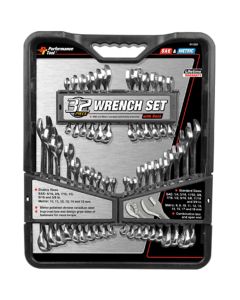 Wilmar Corp. / Performance Tool 32 Piece SAE and Metric Wrench Set