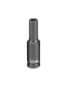GRE955MDS image(0) - Grey Pneumatic 1/4" Surface Drive x 5.5mm Deep  Socket