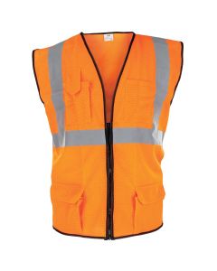 SAS692-2209 image(0) - SAS Safety Class-2 Orange Surveyor's Vest, L