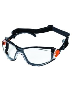 SRWS71912 image(0) - Sellstrom Safety Glasses - XPS502  Series - Indoor/Outdoor Lens -Black/Orange Frame - Sta-Clear&reg; AF/HC - Sealed