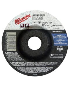 MLW49-94-5005 image(1) - Milwaukee Tool 5" x .045" x 7/8" Cut-Off Wheel (Type 27)