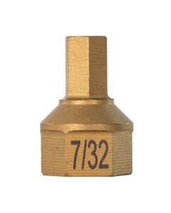 Mayhew 7/32" SAE Hex Dual Drive Bit, 7/16" Drive