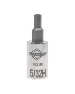 Mayhew Mayhew 5/32-Inch Tamper SAE Hex Short Insert Socket Bit, 1/4-Inch Drive