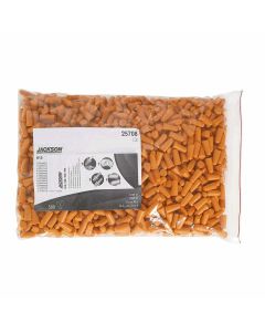 SRW25708 image(0) - Jackson Safety Earplugs - H10 Disposable - Uncorded - Orange - NRR 31 - (500 Pair Per Bag)