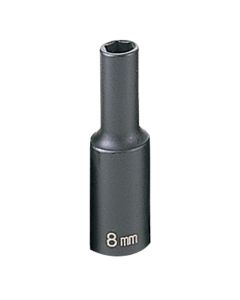 GRE1008MD image(0) - Grey Pneumatic 3/8" Drive x 8mm Deep Socket