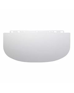 SRW29087 image(0) - Jackson Safety Replacement Windows for F20 Polycarbonate Face Shields - Clear - 8" x 15.5" x .060" - Shape D - Unbound
