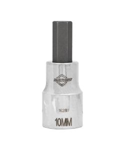 MAY16281 image(0) - Mayhew Mayhew 10 MM Metric Hex Short Insert Socket Bit, 1/2-Inch Drive