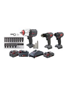 IRTIQV20-3W7D3 image(0) - Ingersoll Rand IQV20 20V  Impact Wrench Cordless Power Tool Kit - 3 Tools