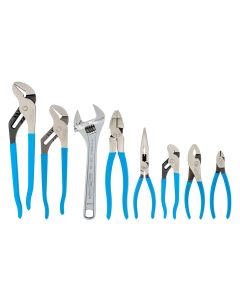 CHAGS-27 image(0) - Channellock 8Pc Straight Jaw Pliers Set With Adjustable Wrench