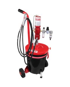 MILZE3574PKC image(0) - Zeeline by Milton ZE3574PKC - 60:1 Premium Grease Pump for 25-50 Lbs. Pails Package w/Cart