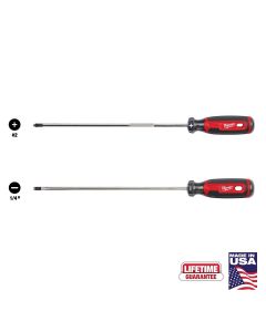 MLWMT200-2L image(0) - Milwaukee Tool 2 PC. 10" Cushion Grip Screwdriver Set (USA)