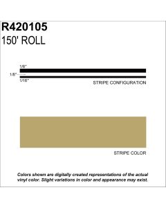 SHR420105 image(0) - SHARPLINE CONVERTING INC MS, 5/16" X 150'; Light Gold Metallic