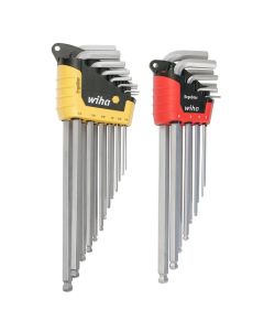 WIH66982 image(1) - WIHA Tools 22 Piece ErgoStar Ball End Hex L-Key Set - Inch, Metric