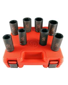 Chicago Pneumatic SS6008D 3/4" DRIVE 8PC SAE DEEP IMPACT SOCKET SET