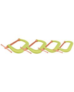 WIL11114 image(0) - Wilton Spark-Duty 400CS Hi-Vis C-Clamp Kit