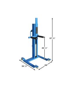 ATEATTC-AEZWL-2 image(5) - Atlas Automotive Equipment Offset Pneumatic Portable Wheel Lift 180 lb. Capacity (WILL CALL)