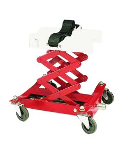 INT3160 image(1) - American Forge & Foundry AFF - Transmission Jack - Screw Rise - 450 Lbs. Capacity - 7 1/4" Min H to 22 1/2" High H - 1/2" Drive Ratchet Driven (Not Included)