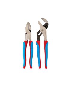CHAGS-10CB image(0) - Channellock Code Blue XLT Linemens and Tongue and Groove Plier Set - 2 Piece