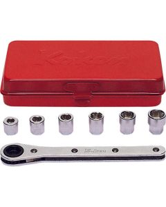 Ko-ken USA 1203 Socket Set  5-10mm 6 point   7 pieces