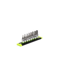 GETGE8ASMHSRPT image(0) - Grip Edge Tools 8-PC 1/4'' Dr Short Metric RPT Hex Driver Set