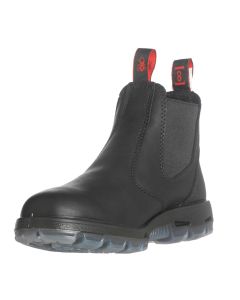 RDBUSBBK9 image(0) - Redback Boots USA Black Slip-On Steel Toe  Leather Boot, 9