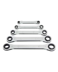 KAS5424 image(0) - Lang Tools (Kastar) 5424 - 5-PC. Metric Latch-On Ratcheting Box Wrench Set