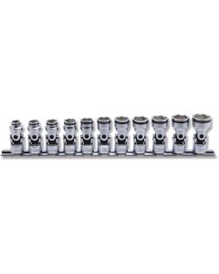Ko-ken USA 3/8 Sq. Dr. Universal NUT GRIP Socket set 8mm-19mm - 11 pieces