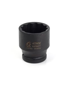 SUN440MZT image(0) - SUNEX 3/4 in. Drive 12-Point 40 mm Thin Wal