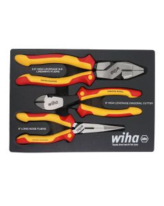 WIH32960 image(0) - WIHA Tools Set Includes - Long Nose 8.0&rdquo; | Angled Cutters 8.0&rdquo; | NE Style Lineman�s 9.5"