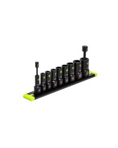 GETXAM9S image(0) - Grip Edge Tools 9-PC 1/4" Drive Metric RPT Socket Extractor set (Standard Length)