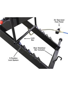 ATEHT-ACL image(8) - Atlas Automotive Equipment ACL Motorcycle Air Operated Motorcycle Lift with Roller Plate 1,000 lb. Capacity (WILL CALL)
