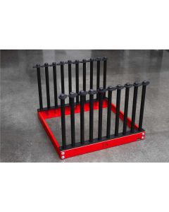 EQLEWR918 image(0) - Equalizer Industries 9 Slot Windshield Rack with 18" Masts