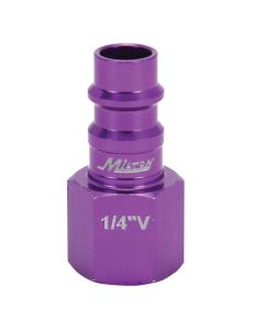 Milton Industries ColorFit HighFlowPRO Plugs, V-style Purple, 1/4" NPT Female