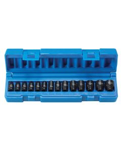 GRE9714M image(1) - Grey Pneumatic 1/4" Surface Drive 14 Piece Standard Metric Set
