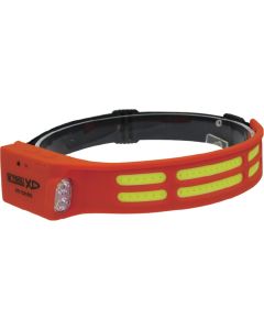 KTI73316XD image(0) - K Tool International Headlight 600 Lumen COB Flexible with Motion Sensor and Side Flashlight Orange