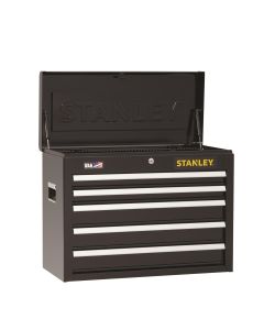 SNLSTST22655BK image(0) - Black & Decker Stanley 5-Drawer Chest, 26.5" x12 in.,