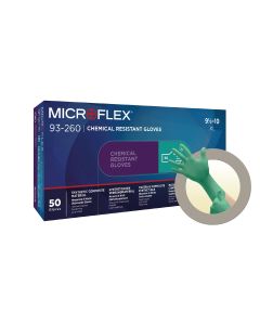 MFX93260RP090-CASE image(0) - Microflex CHEM3 CHEM RESISTANT GLOVES; Size Large