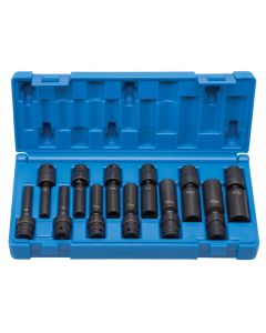 GRE9712UMD image(0) - Grey Pneumatic 1/4" Drive 12 PC Deep Universal Metric Set