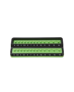 Mechanic's Time Savers 1/4 in. Metric Peg Socket Holder, Green