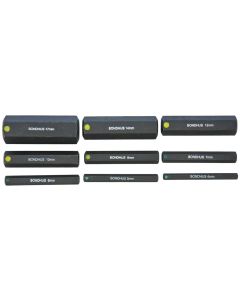 BND33298 image(0) - Bondhus Corp. 9pc ProHold(R) Metric Socket Hex Bit Set - 2" long